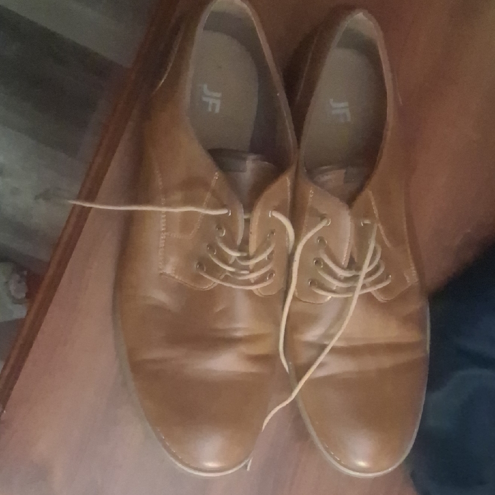 jf j.ferrar Tan Leather Oxford Shoes